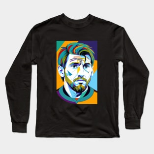 Portrait of Soccer Player Long Sleeve T-Shirt